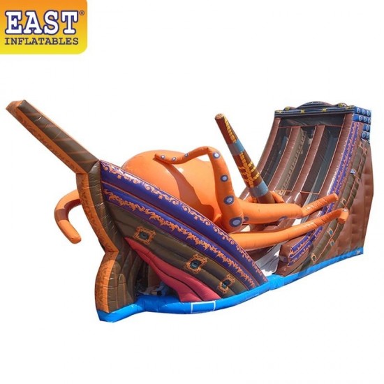 Toboggan Gonflable Pour Bateau Pirate Kraken