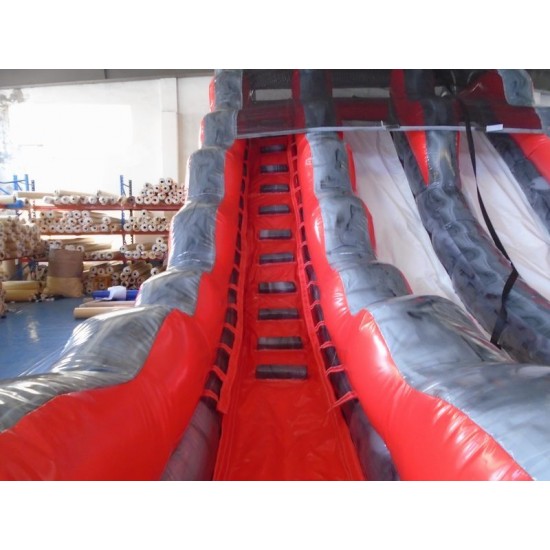 Toboggan Sec Gonflable Magma Liquide