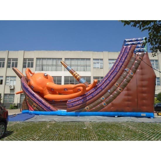 Toboggan Gonflable Pour Bateau Pirate Kraken