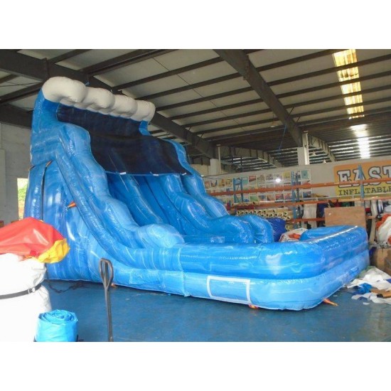 Toboggan Aquatique Blue Wave Dual