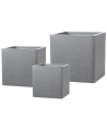 Donica ciepła "Square 250/250" szara CUBE GREY