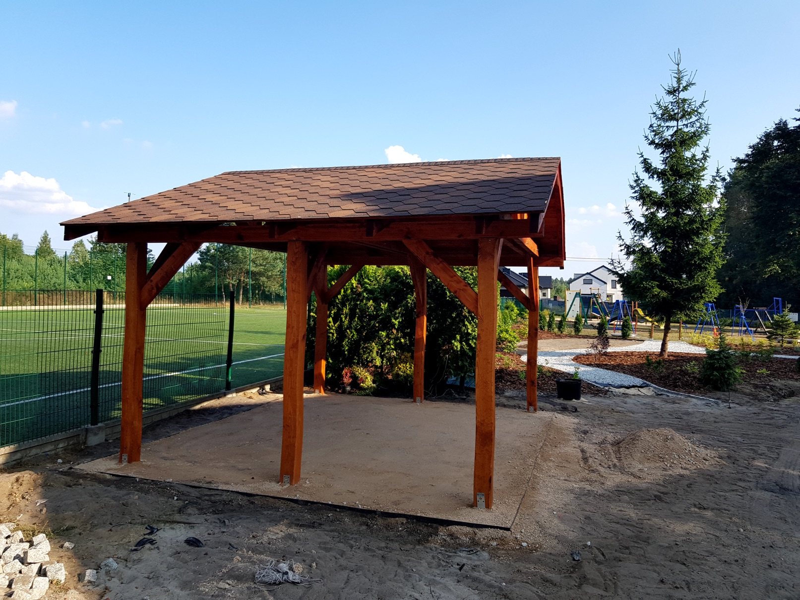 Drewniana architektura ogrodowa