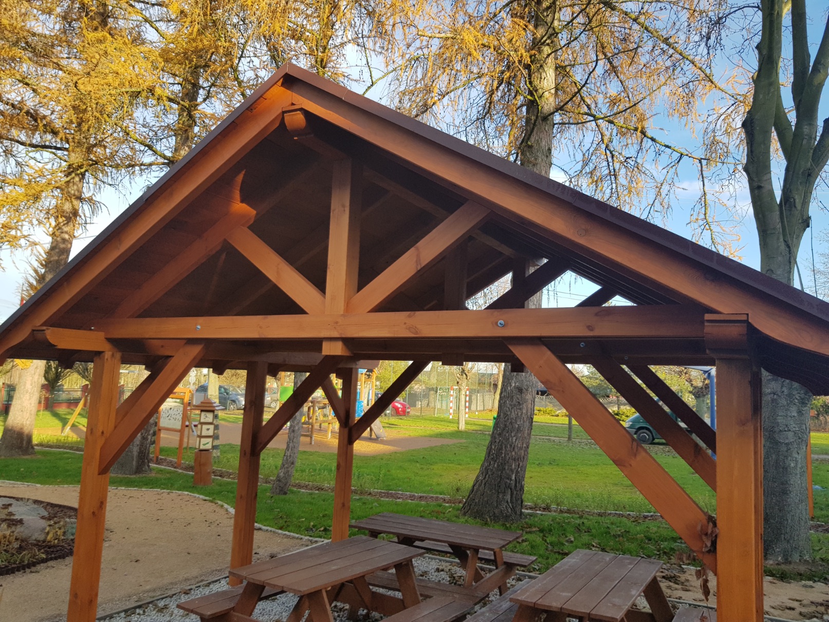 Drewniana architektura ogrodowa