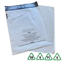 Grey Eco Mailing Bags 20 x 24, 525 x 600 + Lip Child Safety Warning - Qty 50