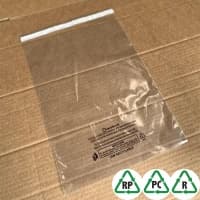 Clear C5 Light Weight Recyclable Mailing Bags 6 x 9, 165 x 230mm + Lip, Qty 1000 