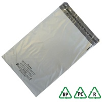 Grey Recycled Mailing Bags 12 x 35, 300 x 900 + 40mm - Qty 250 