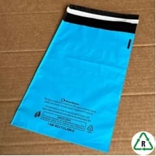 Baby Blue Mailing Bags 19 x 29, 485 x 750 + Lip - Qty 250 