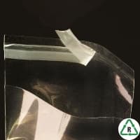 Polypropylene Cello Bags 184 x 228 + 40mm Lip - 7.25 x 9 + Lip - Qty 100