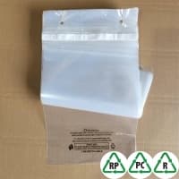 Clear C5 Recyclable Blockheaded Mailing Bags 30mu/120gauge 6 x 9, 162 x 230 + Lip, Qty 1000 