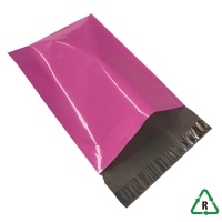 Pink Mailing Bags 9 x 12, 230 x 305 + Lip - Qty 500 
