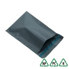 Heavy Duty Grey Recycled Mailing Bags 9 x 12, 230 x 300 + Lip, Qty 50  