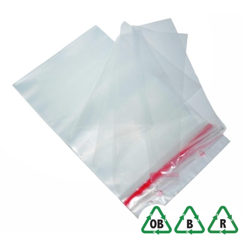 Clear C4 Degradable Blockheaded Mailing Bags
