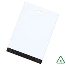 White Mailing Bags With Handles 16 x 20, 400 x 530 + Lip - Qty 50 