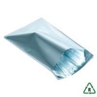 Metallic Silver Foil Mailing Bags 6 x 9" (165 x 230mm) [C5] + Lip - Qty 25