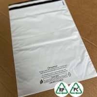 White Mailing Bags 10 x 14, 250 x 350mm + Lip - Qty 50