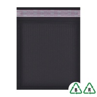Flutelope - 180x165mm Black Corrugated Bag - Qty 1 