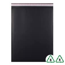 Flutelope - 265x180mm Black Corrugated Bag - Qty 1