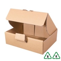 Mini Parcel - Royal Mail Small Parcel PiP Cardboard Box - 202mm x 143mm x 66mm - Qty 25