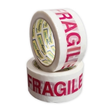 Printed Warning Tape 48mm x 66m - FRAGILE - Qty 1