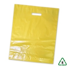 Varigauge Carrier Bags 15 x 18 x 3 Inches - Yellow - Qty 5