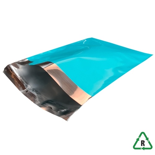 Metallic Turquoise Foil Mailing Bags