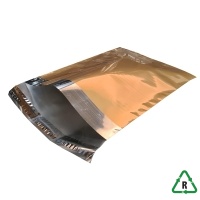 Metallic Gold Foil Mailing Bags 9 x 12 (230 x 310mm) [C4 Portrait] + Lip - Qty 25