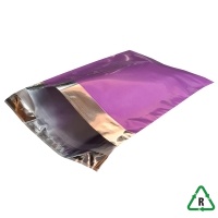 Metallic Purple Foil Mailing Bags 9 x 12 (230 x 310mm) [C4 Portrait] + Lip - Qty 25