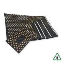 Black and Polka Dot Mailing Bags, 5 Sizes - Qty 40 Bags