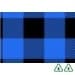 Blue Lumberjack Printed Stock Tissue Paper - 500 x 750mm - Qty 240 Sheets