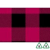 Red Lumberjack Printed Stock Tissue Paper - 500 x 750mm - Qty 240 Sheets