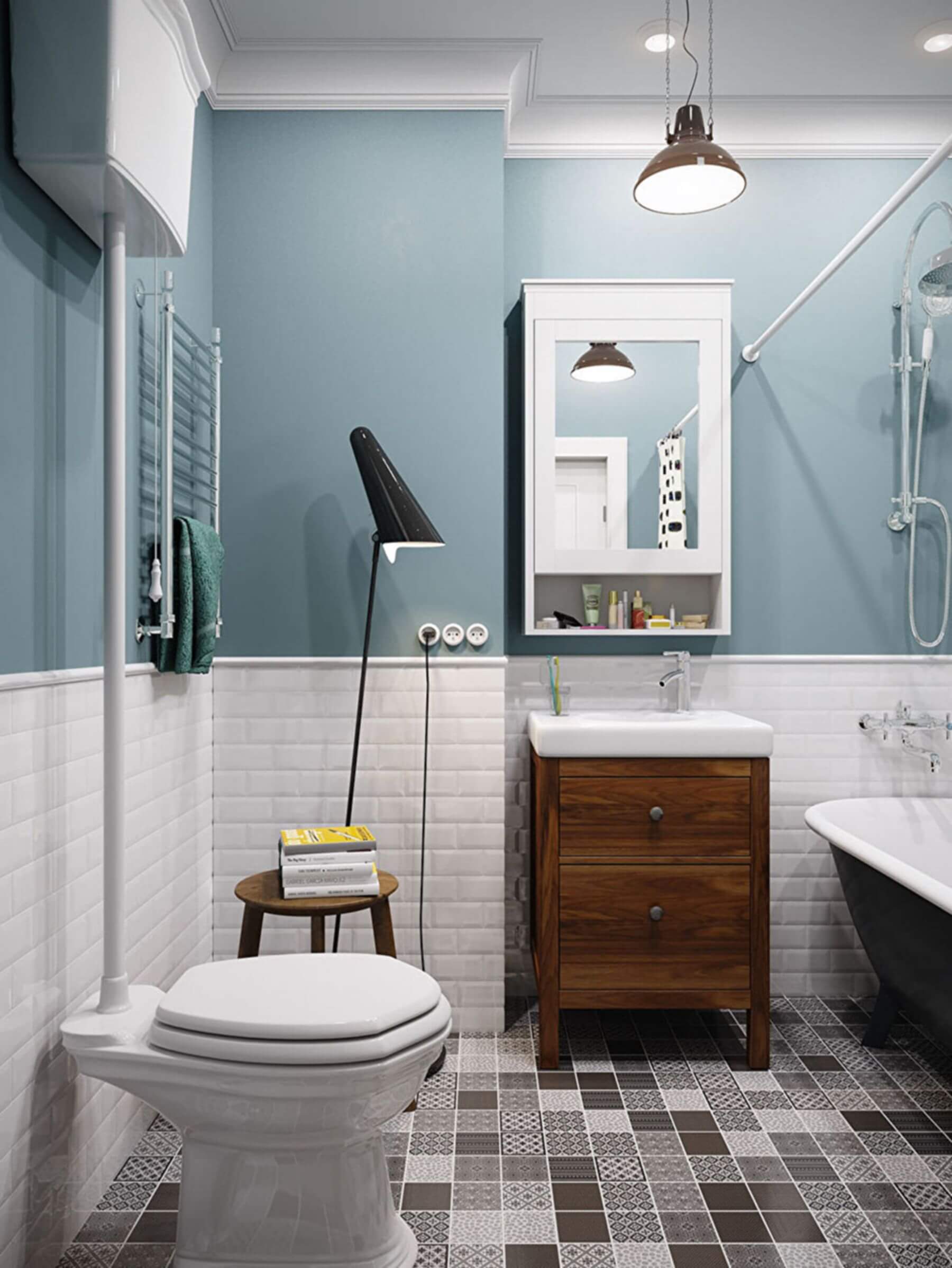 Modern Scandinavian Style Bathroom 1