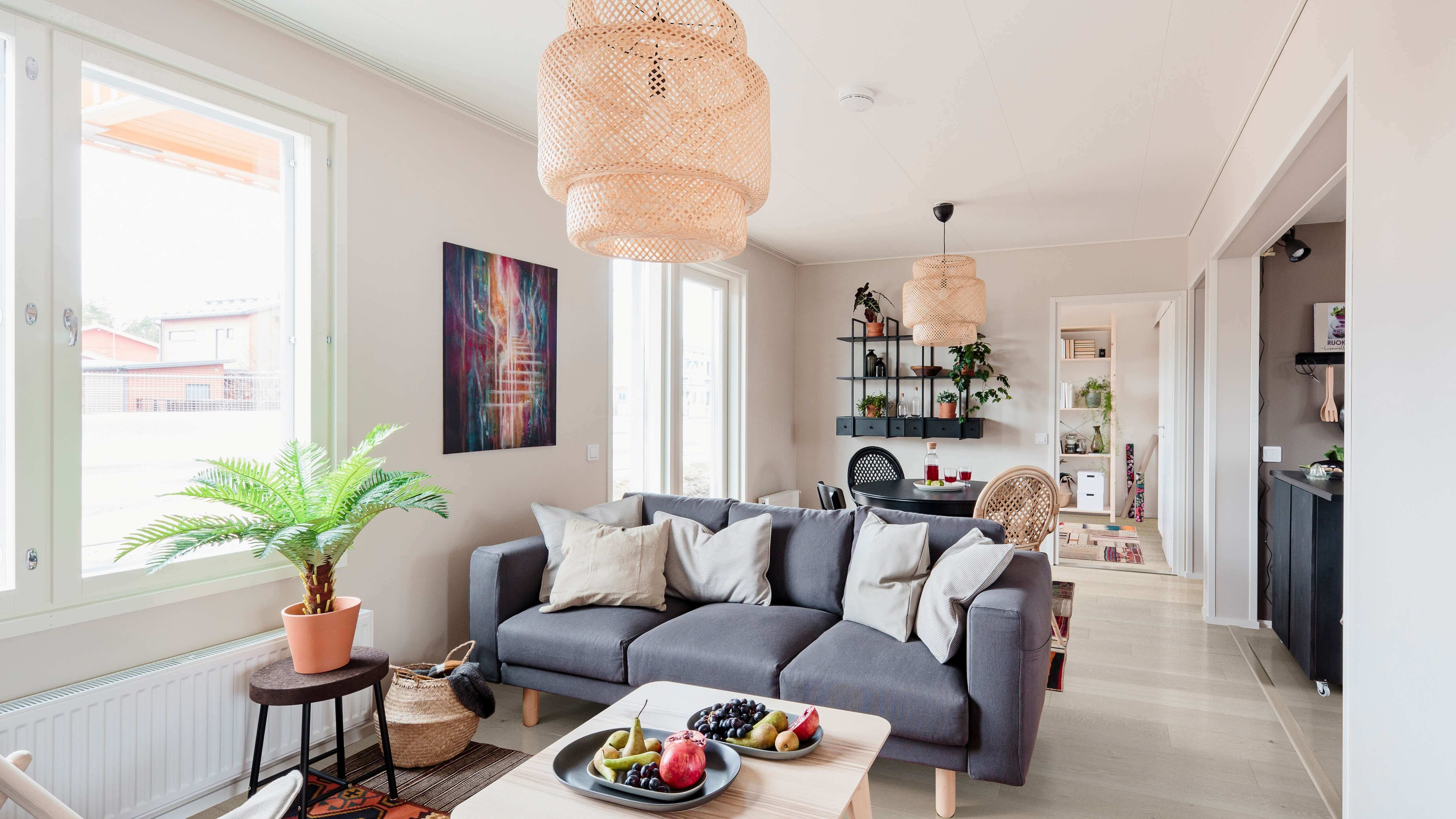 skanska boklok esimerkki sisustuksesta