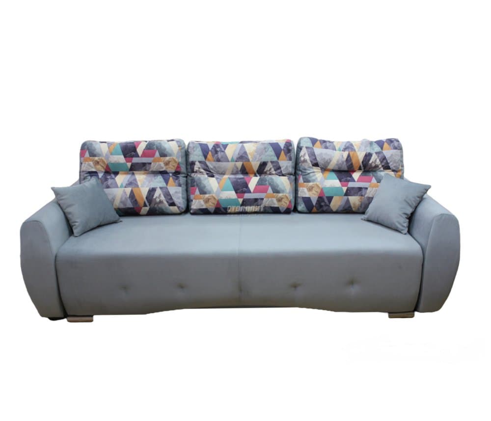 Прямой диван Джулиан с подлокотниками, велюр