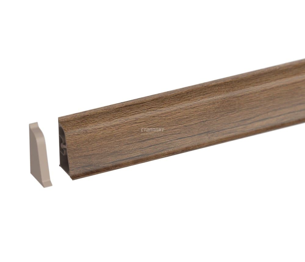 Плинтус для столешниц дуб юкон 3м ПВХ LB-381-6164 KORNER