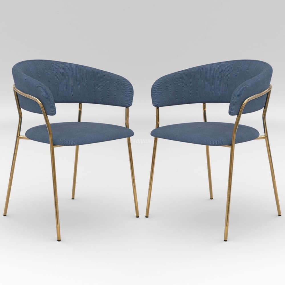 Комплект стульев Whispered Fusion вельвет, золотой (Комплект 2 шт)