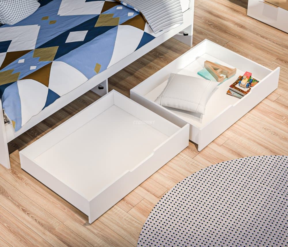 Мальта СБ-3298 Ящик для кровати Белый