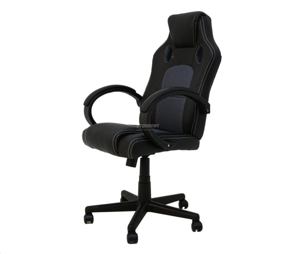 Кресло поворотное RACER (серый/черный)