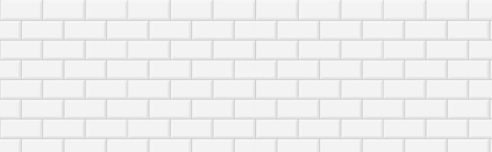 Кухонный фартук Белая плитка 3000x600x1.5 мм глянец