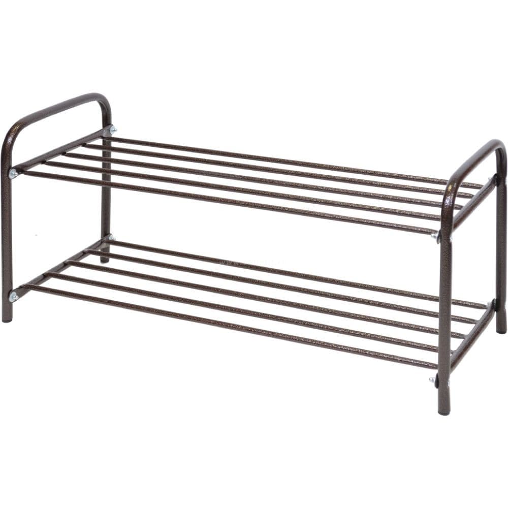 Этажерка для обуви разборная низкая 2 полки