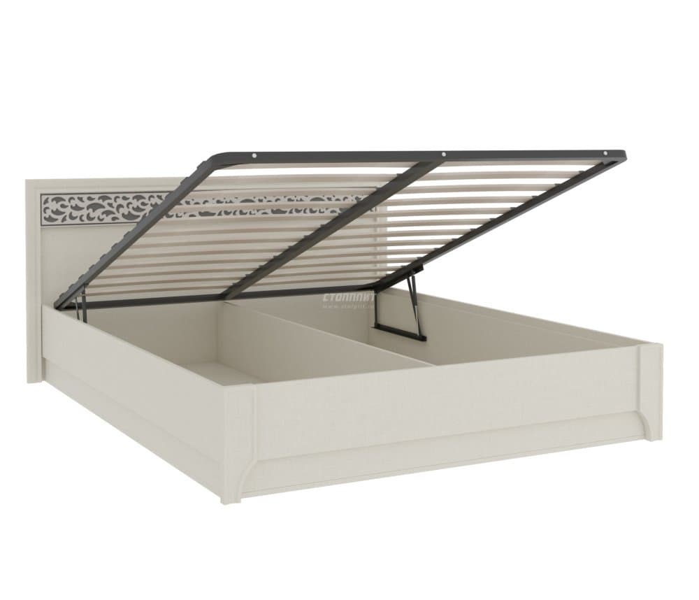 Кровать Кр-03/1 (серебро), с подъемным механизмом, спальное место 1400*2000