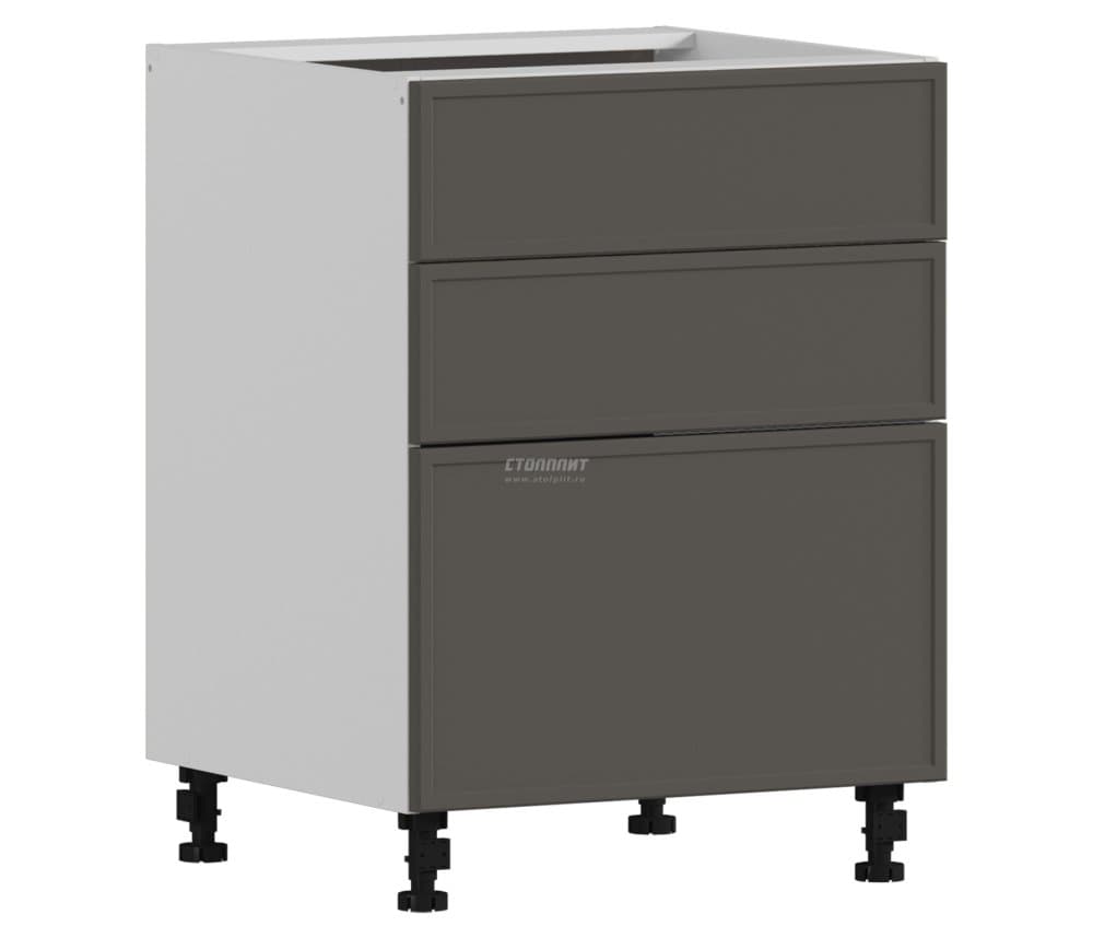 Квадро стол 3 ящ 60х82 см