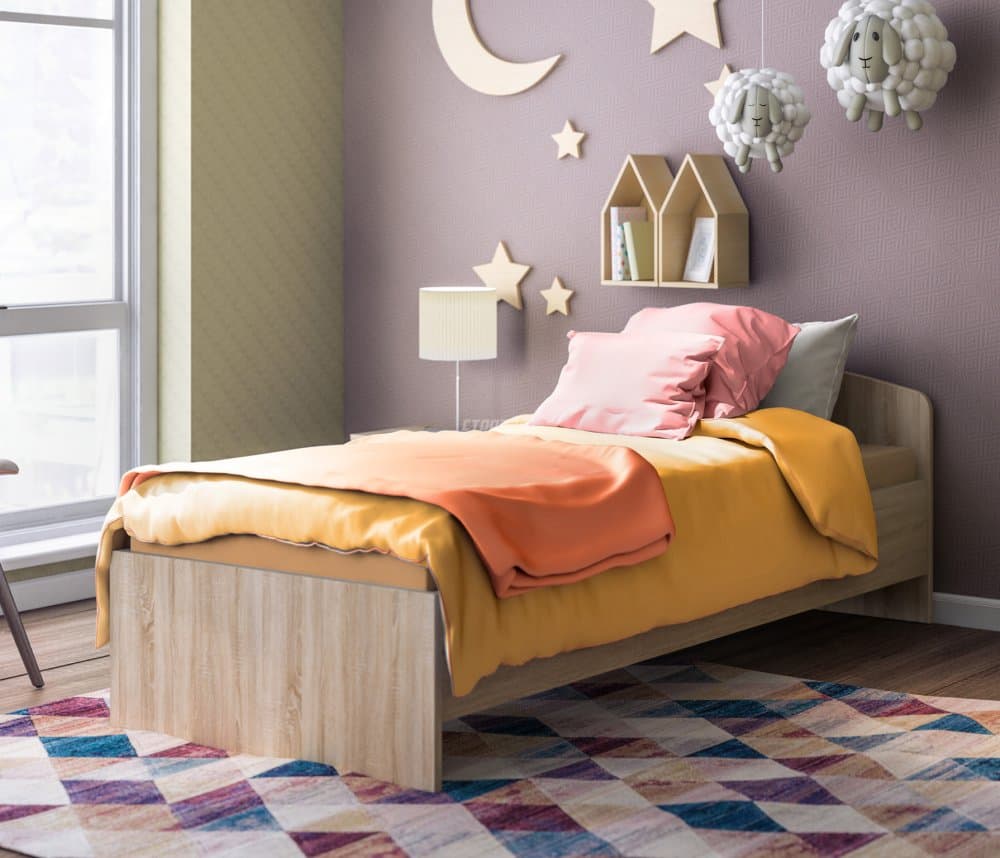 Кровать Кито СБ-2227 (800) Дуб Сонома с основанием