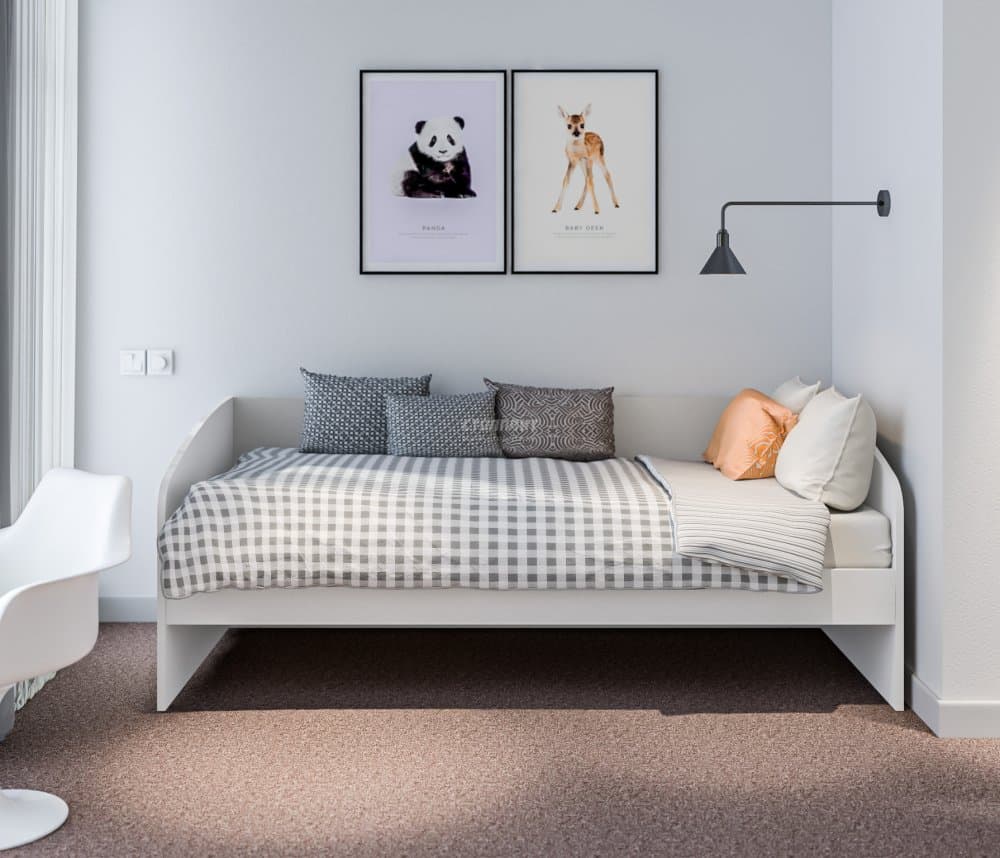 Кровать Mika / Мика СБ-3280 Белый,Серый