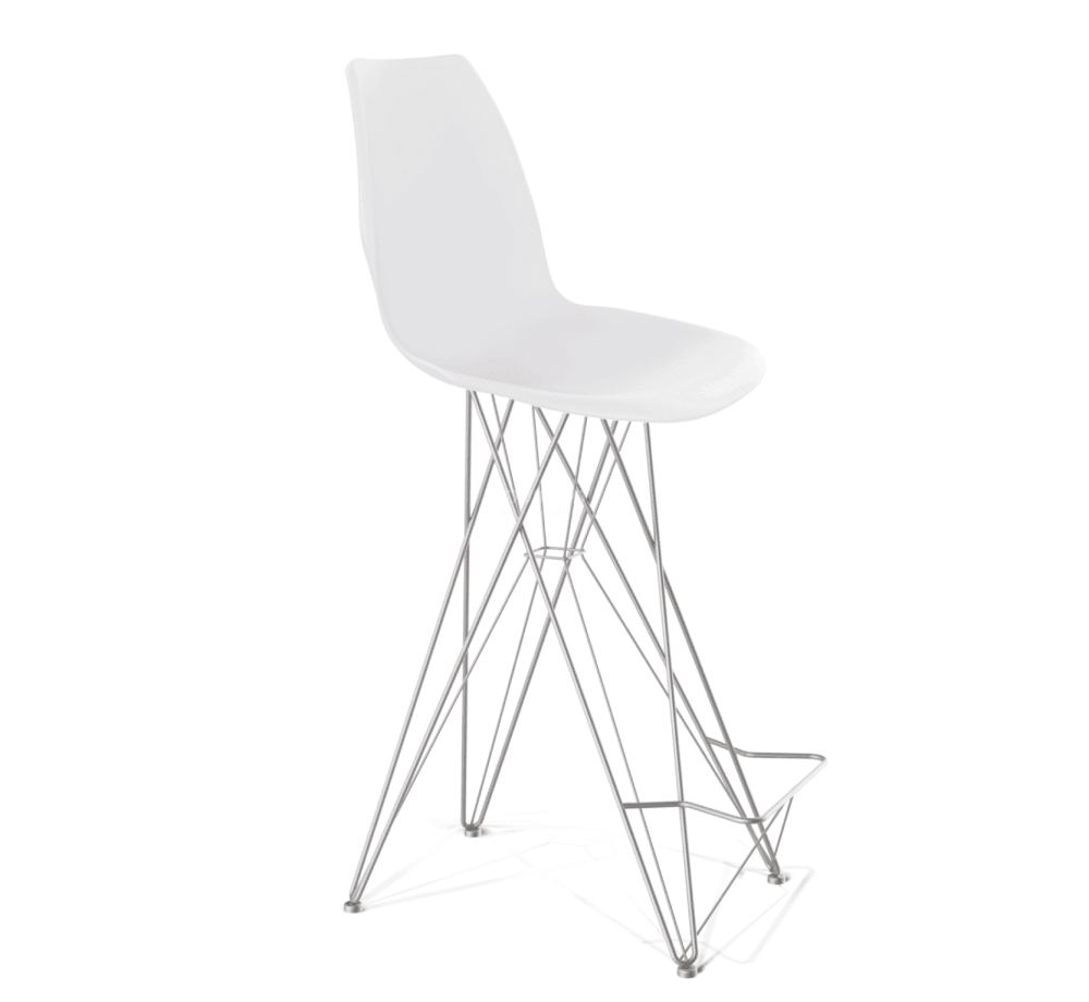 Стул барный SHT-S66 хром лак