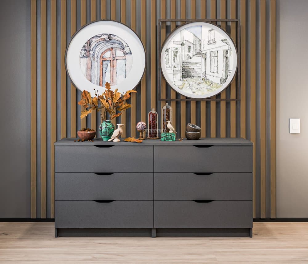 Рейки декоративные интерьерные СБ-3425 Дуб Бунратти (6 шт)