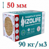 Утеплитель для вентилируемого фасада IZOLIFE ВЕНТ ОПТИМА 50мм (4,32) плотность 90 кг/м3