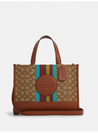 Сумка COACH Dempsey Carryall CC905 In Signature Jacquard With Stripe And Coach Patch Medium