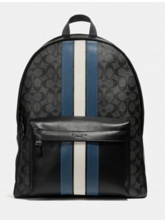 Рюкзак COACH Charles Backpack 26066 In Signature Canvas With Varsity Stripe Large