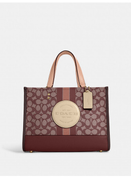 Сумка COACH Dempsey Tote 22 C8417-1 In Signature Jacquard With Stripe And Coach Patch Small