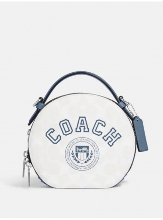 Сумка COACH Canteen Crossbody CB870 In Signature Canvas With Varsity Motif Small 
